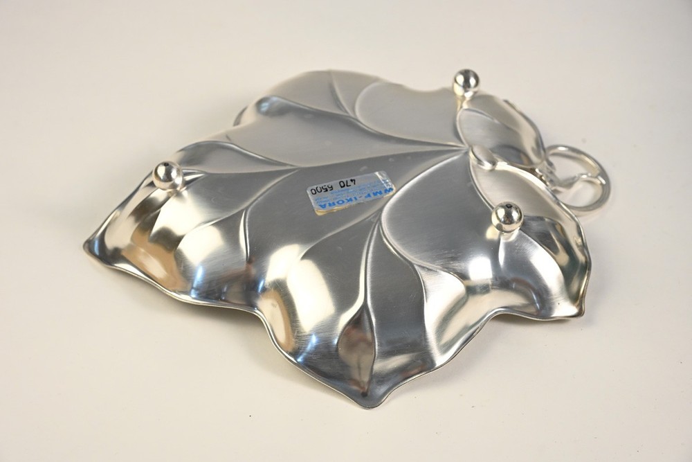 WMF Ikora Silver Plated Grape Leaf Dish Vintage German Metalware New in Box