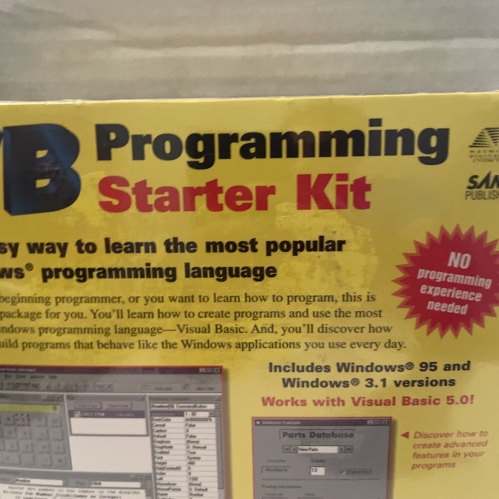 Visual Basic Made Easy VB Programming Starter Kit BRAND NEW SEALED