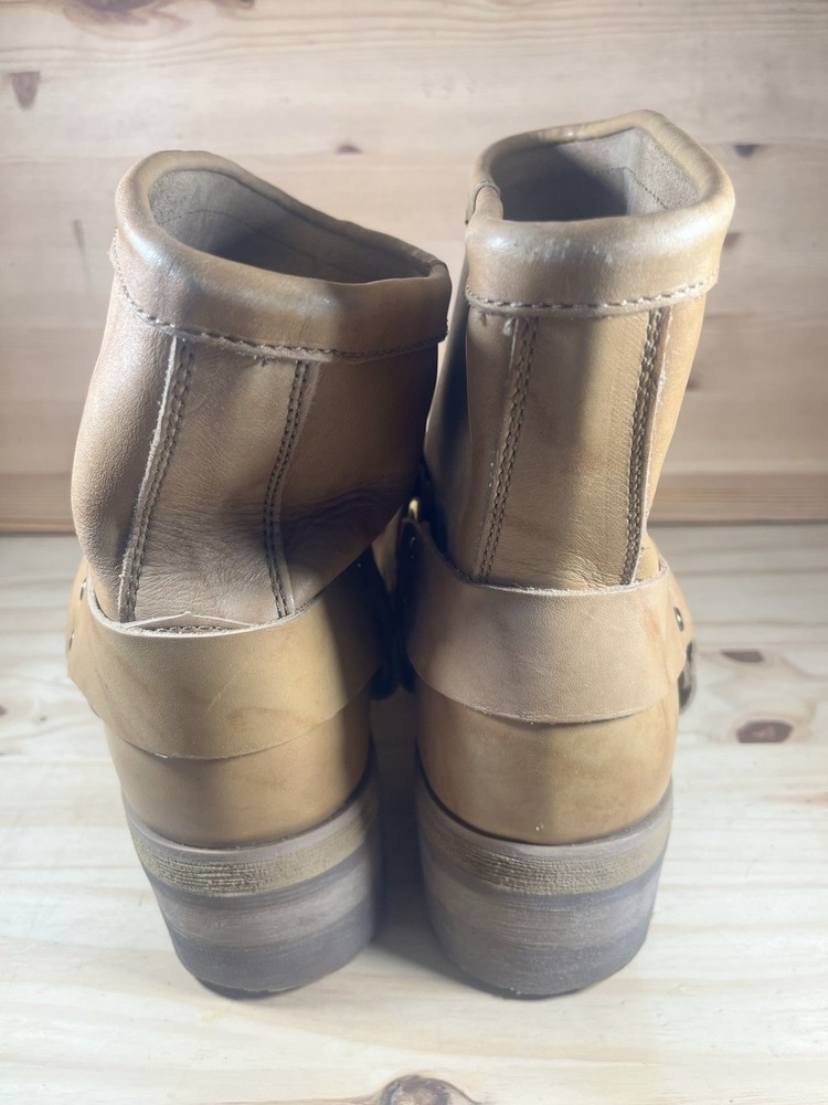 Durango Ankle Harness Boots Tan leather Logger Engineer Sz 11 E Preowned