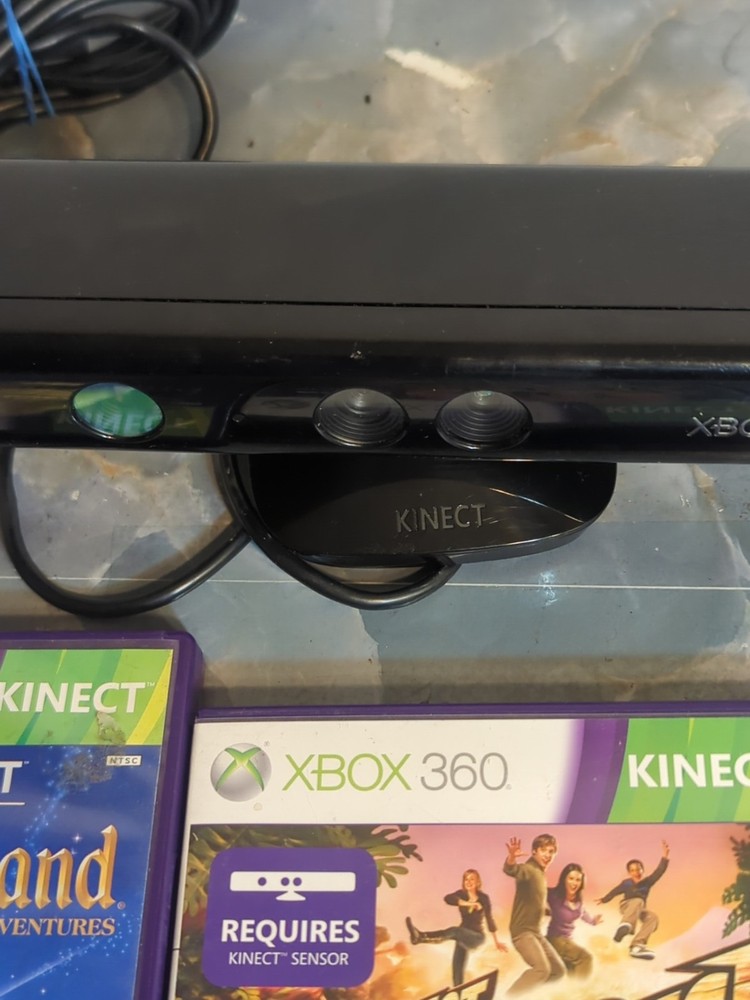 Microsoft Xbox 360 Kinect Sensor + Disneyland & Adventures Game Bundle
