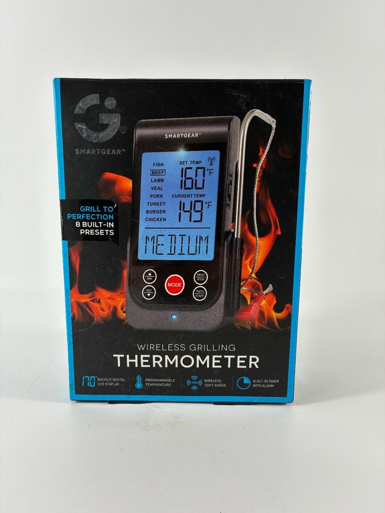 SmartGear Wireless Grilling Thermometer STG-6695-KB