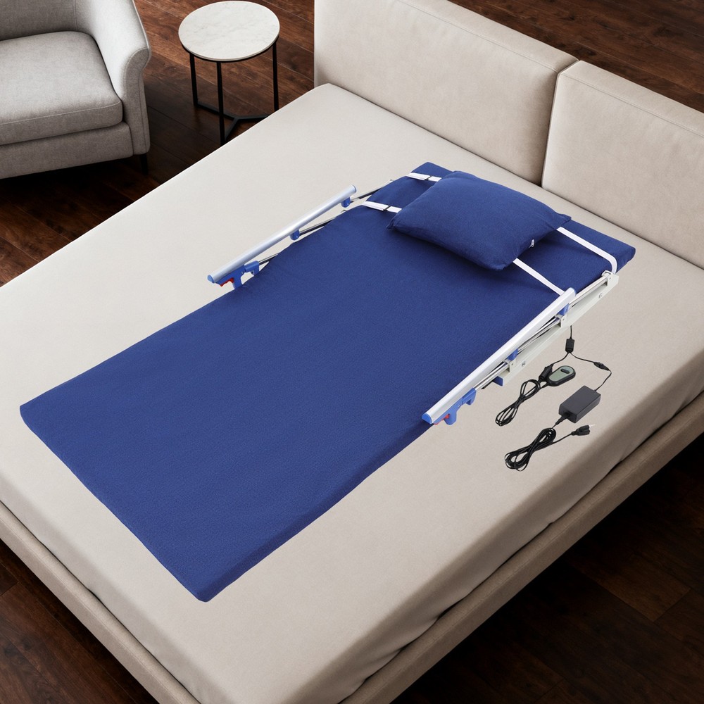 Electric Lifting Bed Backrest Adjustable Mattress Back Support w/ Remote Control