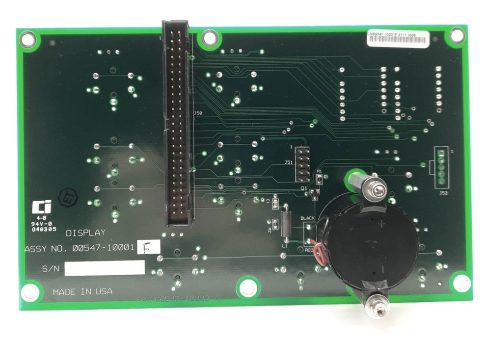 Biosense Webster 00547-10001 CoolFlow Irrigation Pump Control Panel/LCD Display