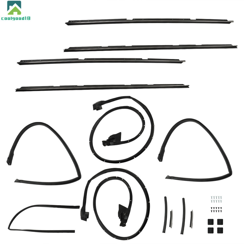 Weatherstripping Seals Kit 17pcs For Chevrolet El Camino&GMC Caballero 1978-1987