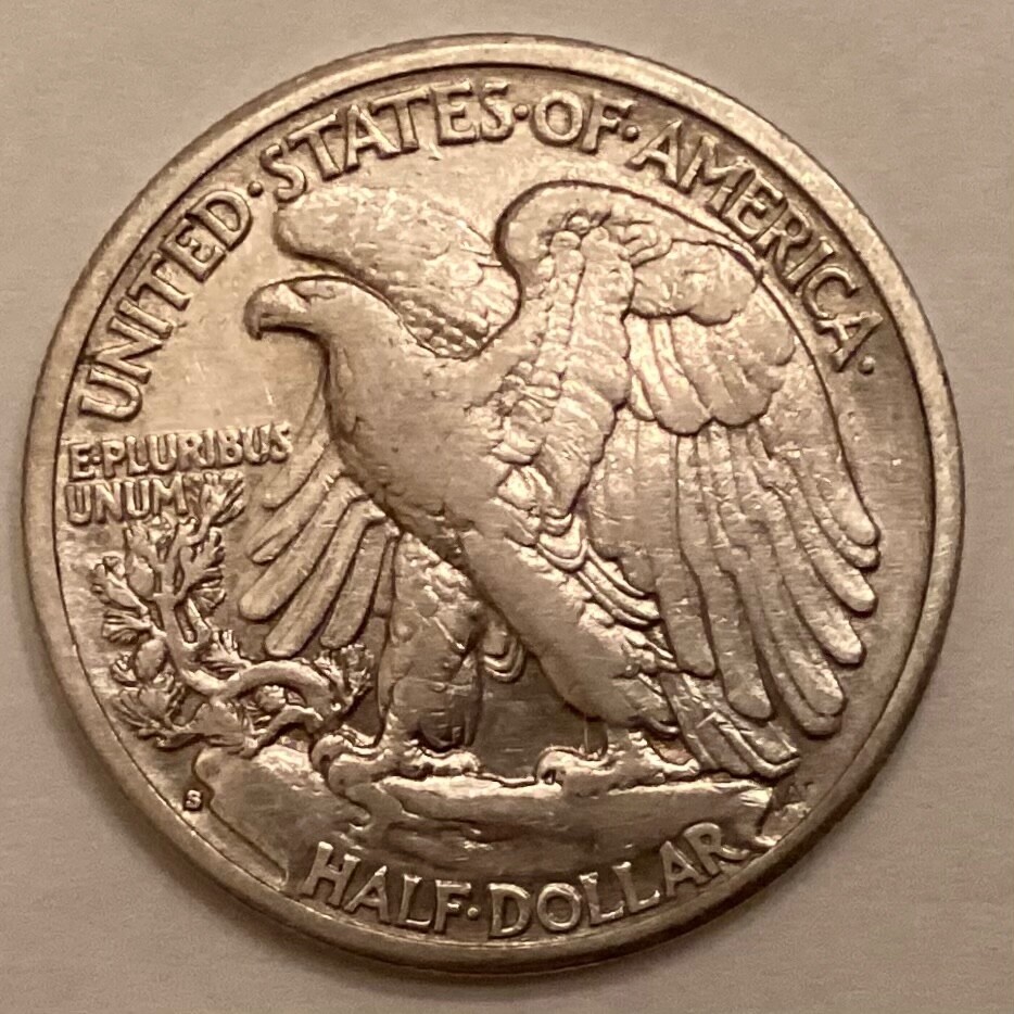 1934 S Walking Liberty Half Dollar cd -