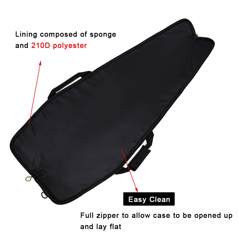 40/44/48/52Inch Scoped Rifle Case Soft Shotgun Bag with Accessory Zipper Pockets