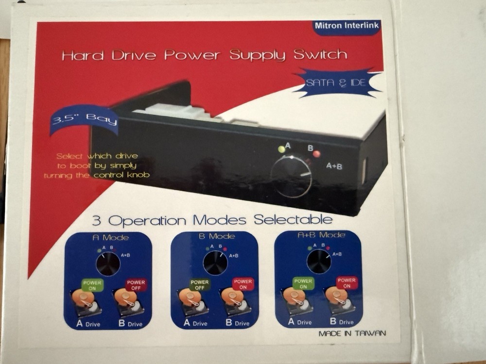 Mitron Interlink Duplus DUP-35 Hard Drive Power Supply Switch