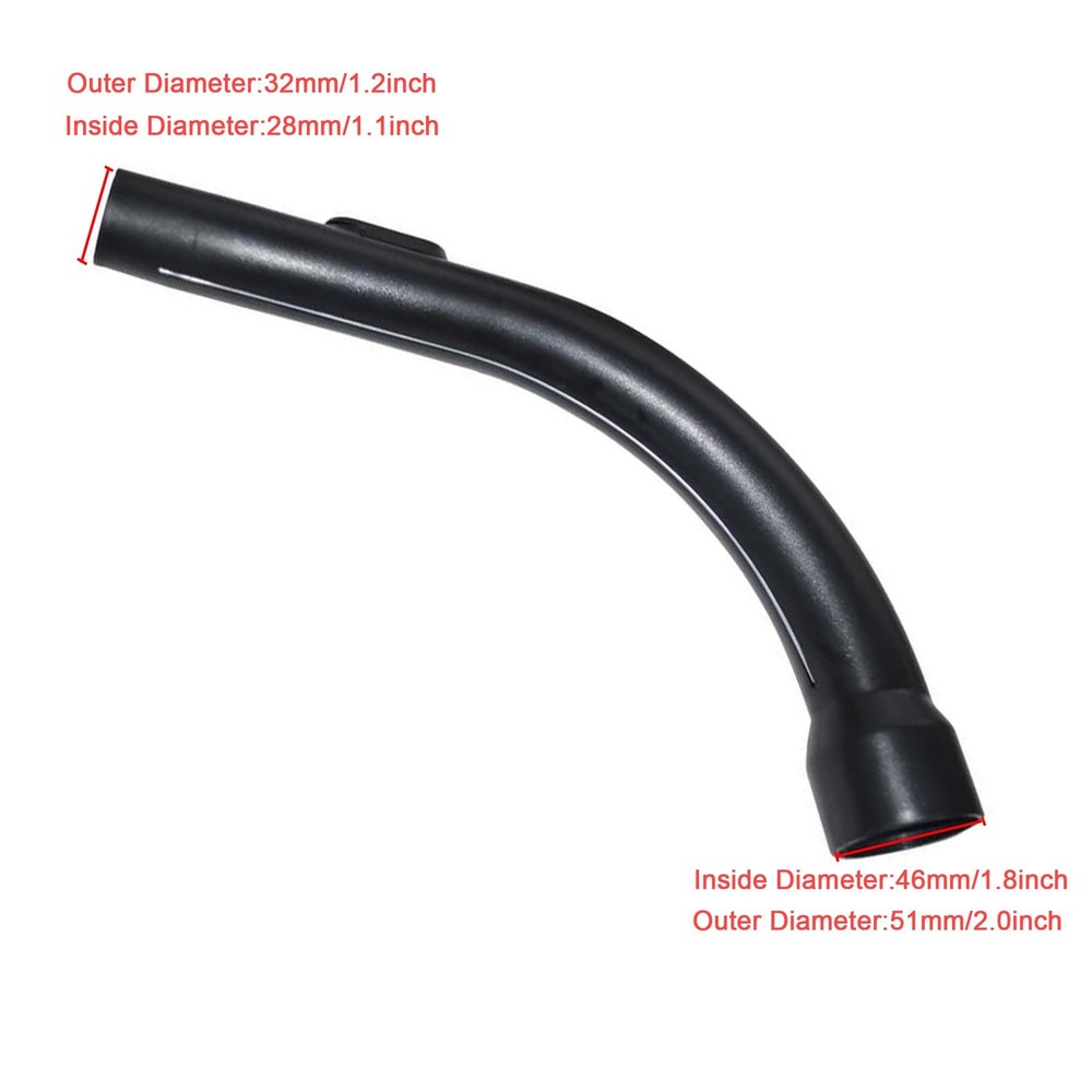 EZ SPARES Replacement for Vacuum Plastic Curved Handle Bent End MIELE handle