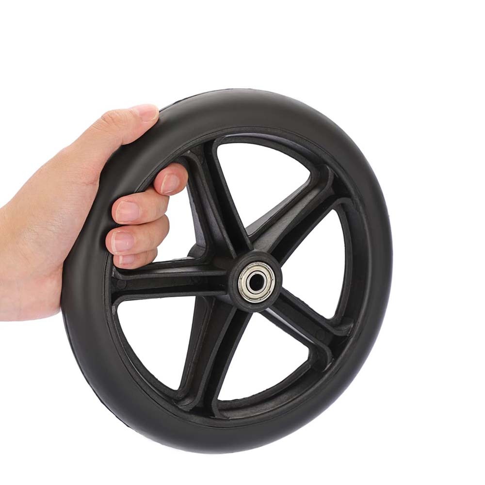 2PACK 8 Inch Walker Wheels Replacement Solid Anti Slip Rollator Wheel Set 8"