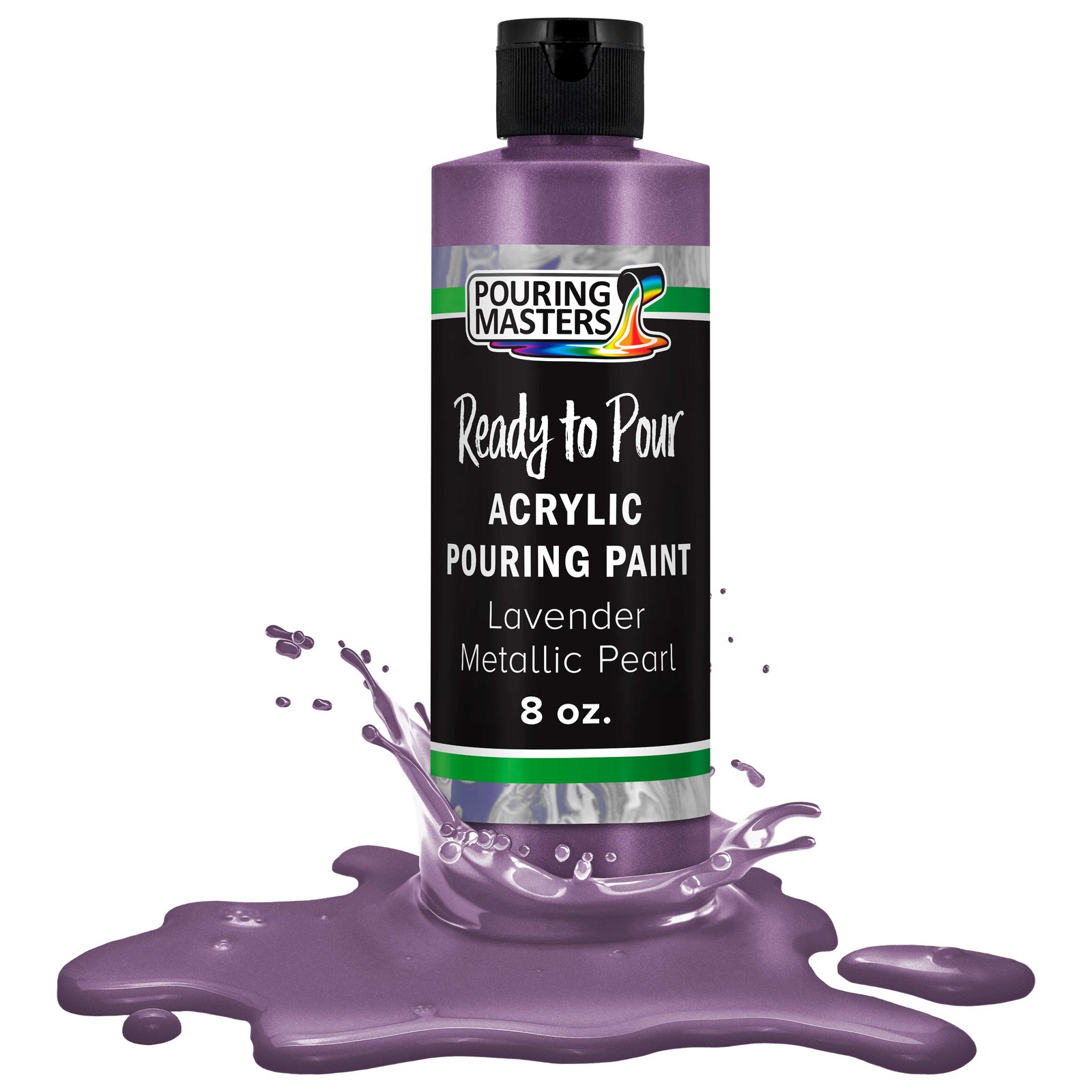 Pouring Masters Lavender Metallic Pearl 8oz Bottle Water-Based Acrylic Paint