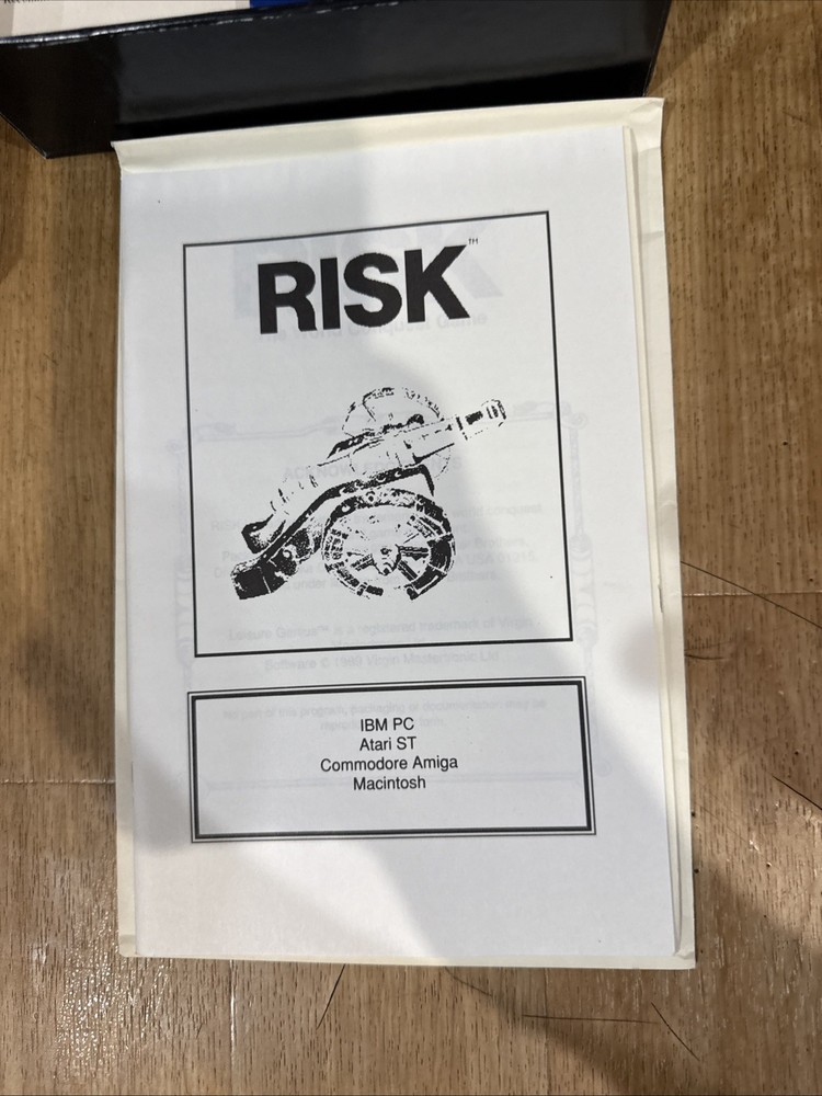 Computer Software Game Collection Clue, Risk, Monopoly Floppy 1991 Atari IBM Mac