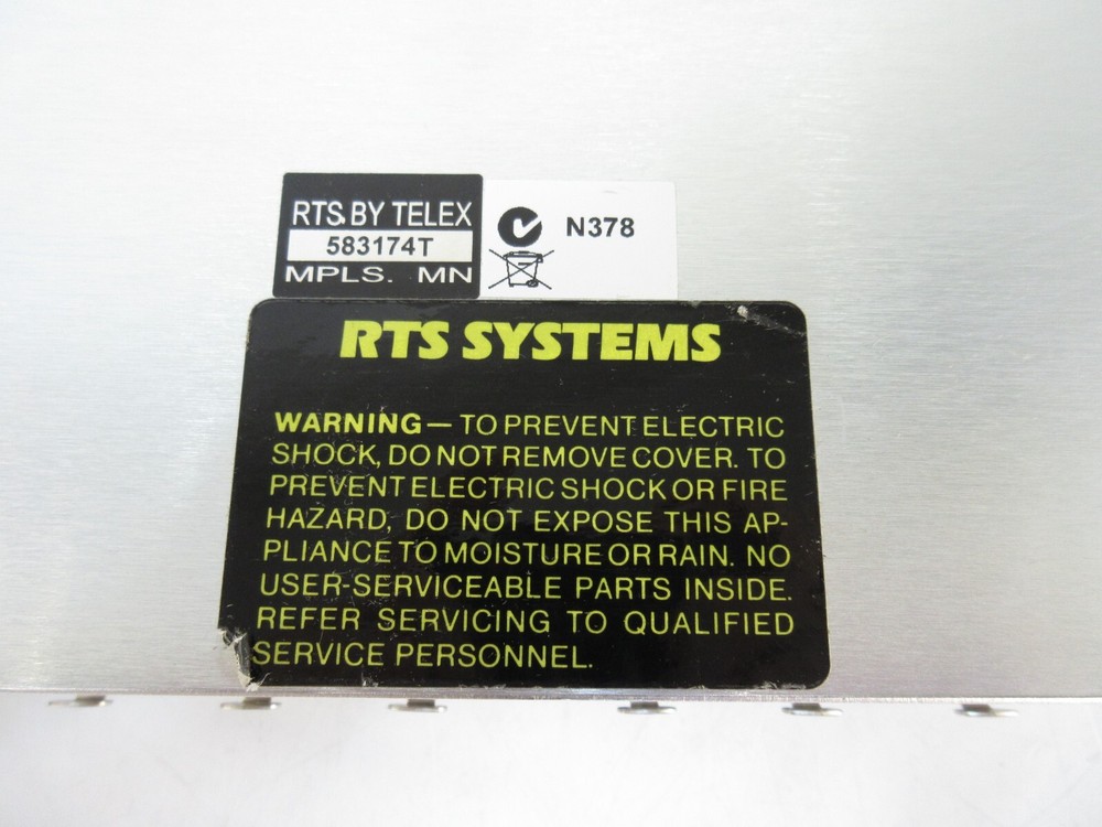 RTS Systems SAP1626 TW Intercom System Source Assign Panel