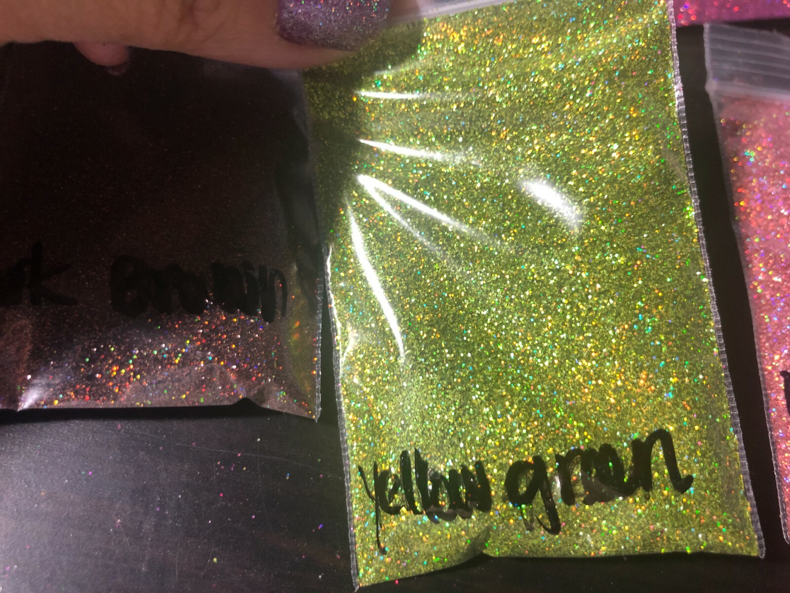 0.2MM Holographic Hexagon fine glitter You Choose Color Nail Art USA