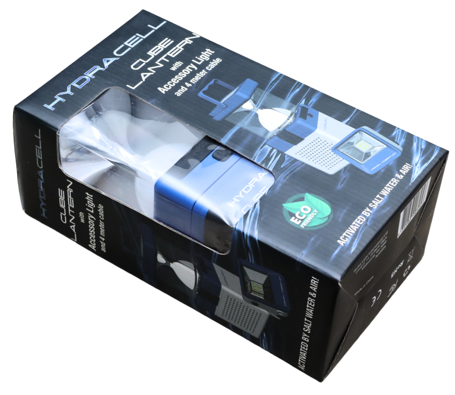 Hydracell Cube Lantern with Accessory Light and 4 Meter Cable