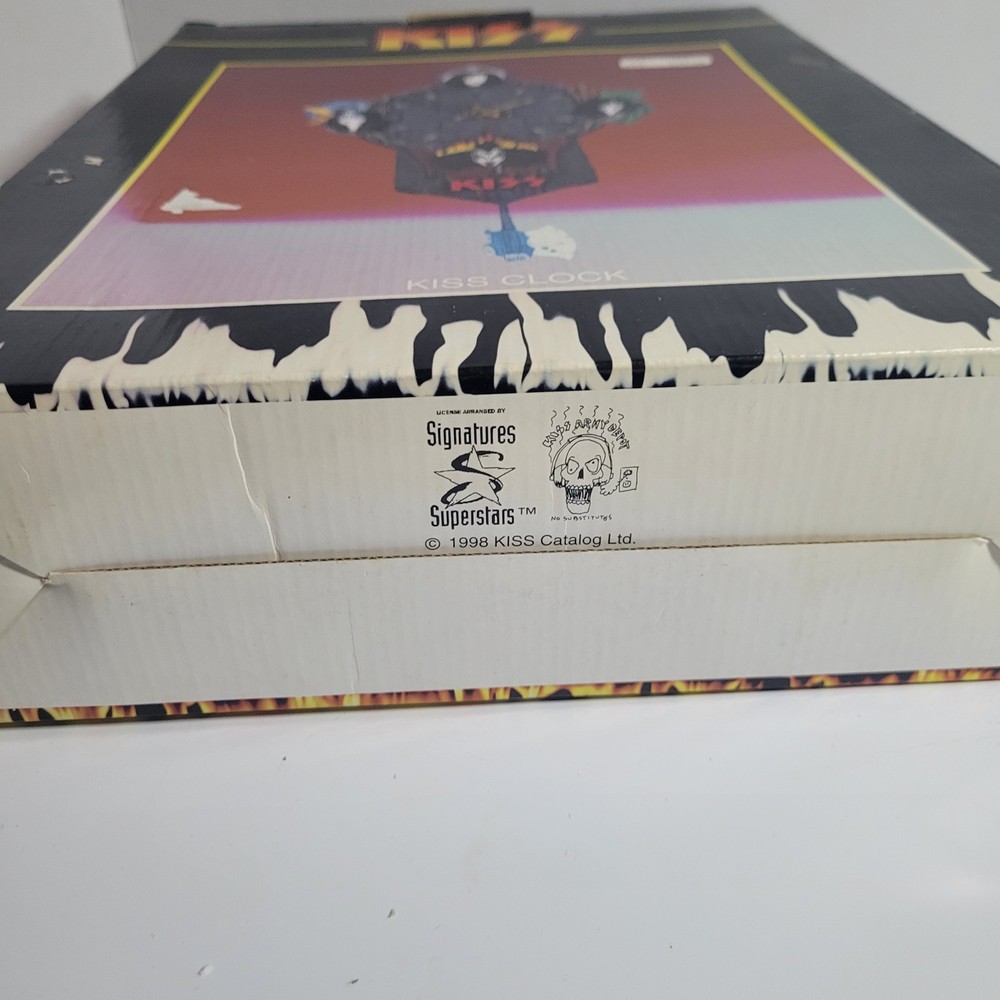 KISS Vintage 1998 SPENCER GIFTS Pendulum Wall Clock