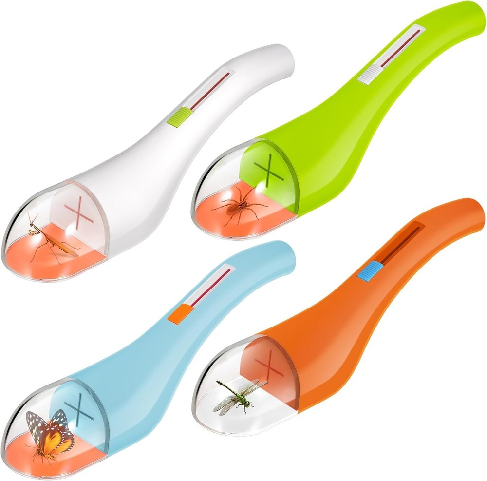 4 Pack Humane Bug Catcher – Contactless Grabber Tool for Easy Capture