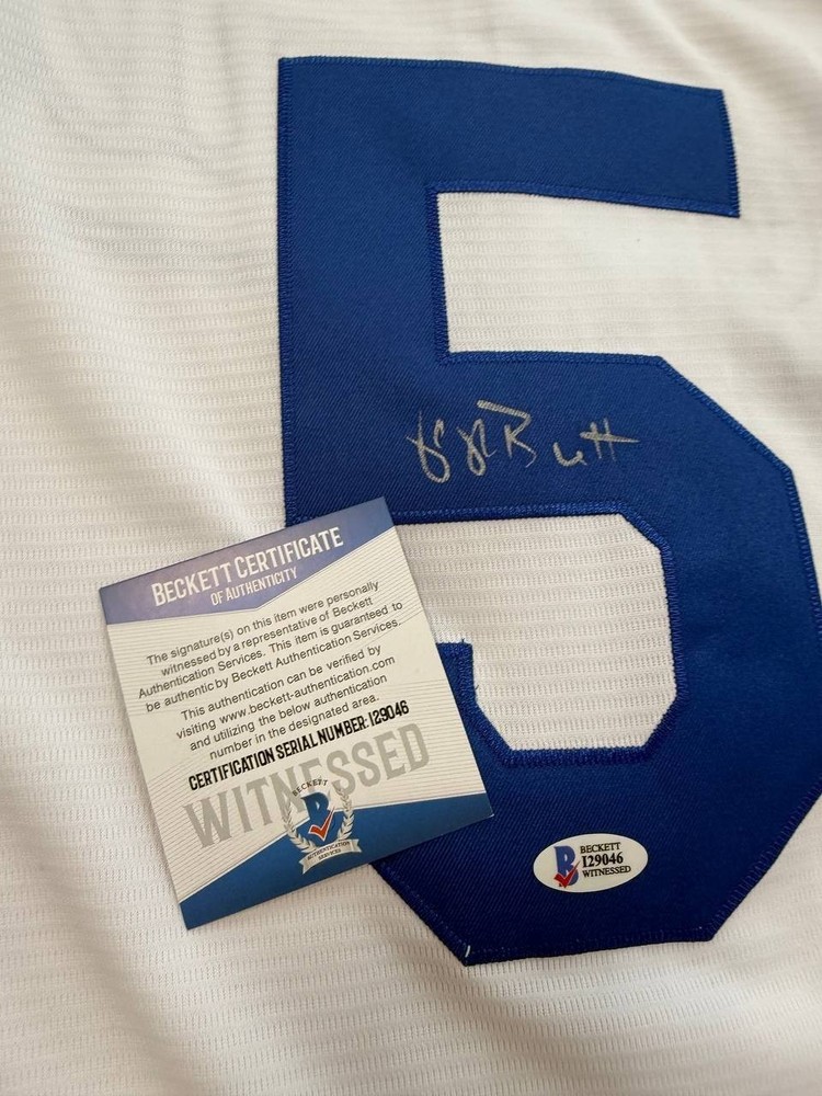 Hand Signed George Brett Autographed MLB Jersey BAS Authentication