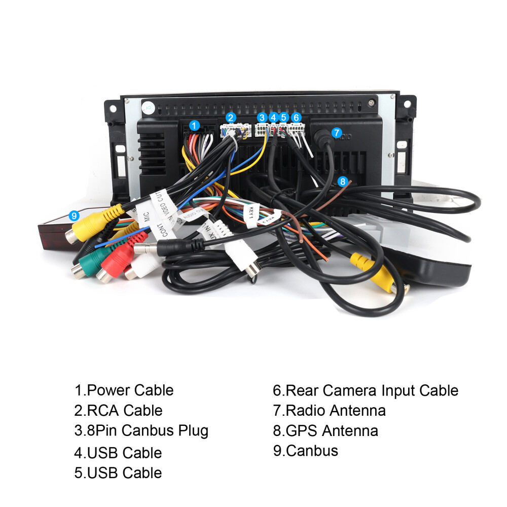 7" Carplay For Dodge RAM 1500 2500 2009-2012 Android 15 Car Radio GPS NAV Stereo