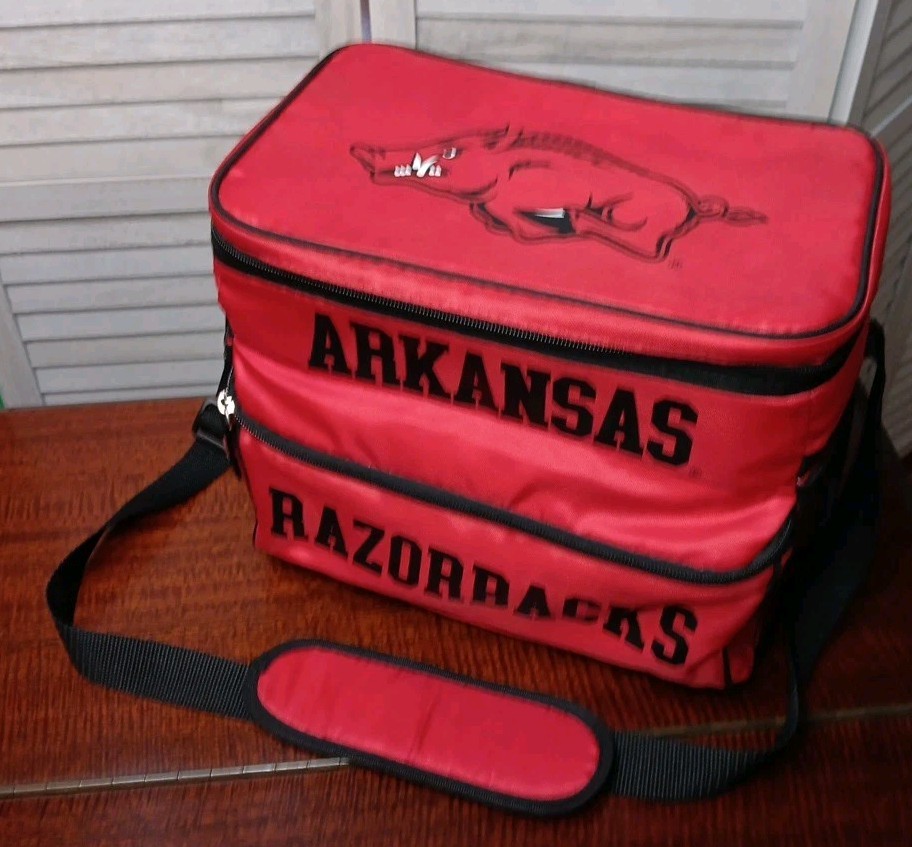 Arkansas Razorbacks Olivet Drink Cooler - Removable Plastic Insert NCAA
