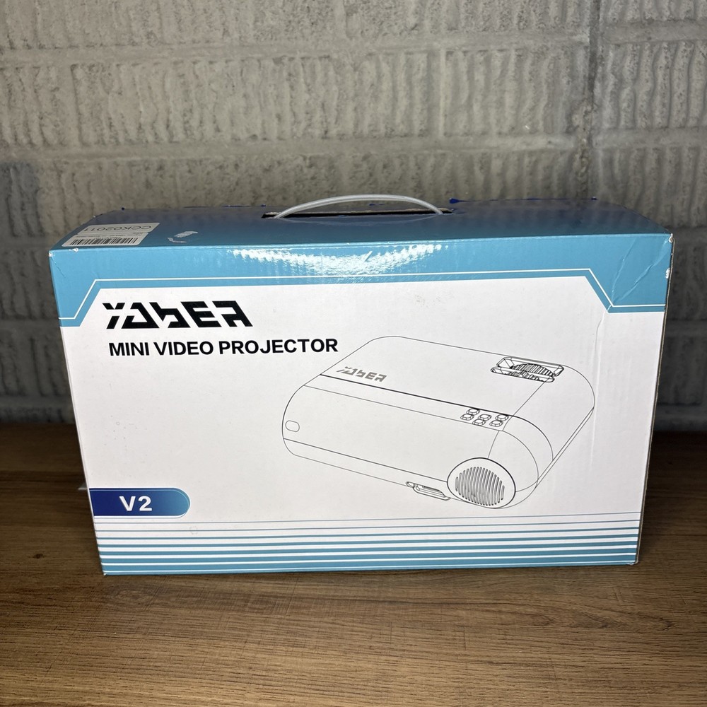 Yaber V2 Mini Projector White With Box & Instruction Manual