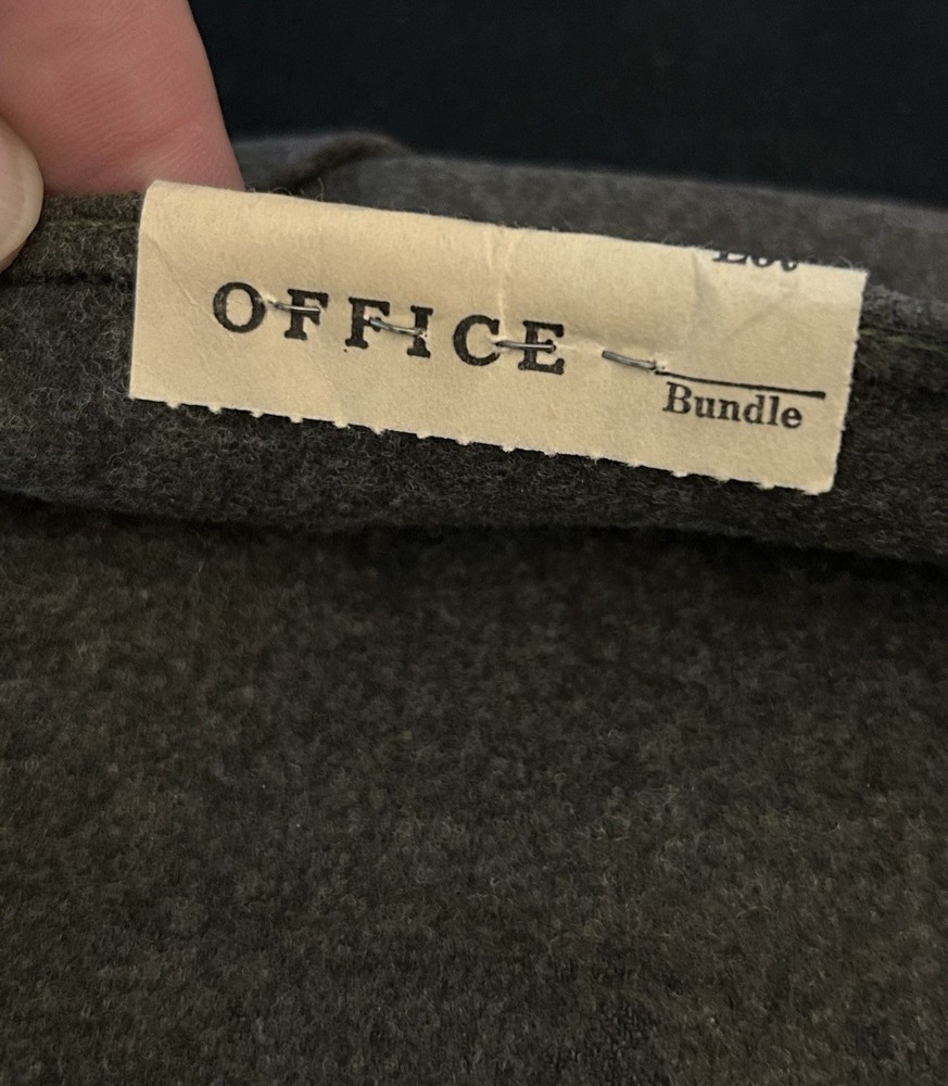 NICE! WW2 USMC Green Wool Overseas Hat w/ Cutter Tag