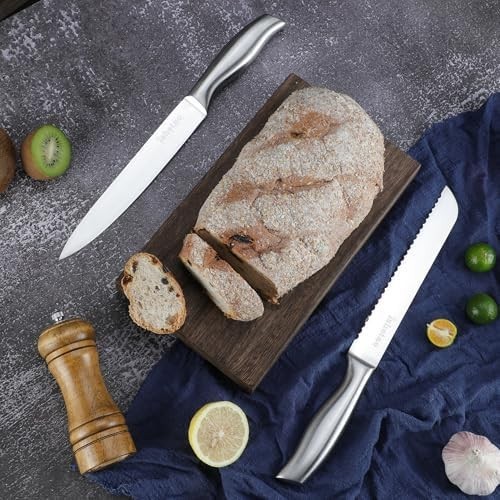 Knife Sets for Kitchen with Block 19 Pcs Kitchen Knife Set with Block Sharpener