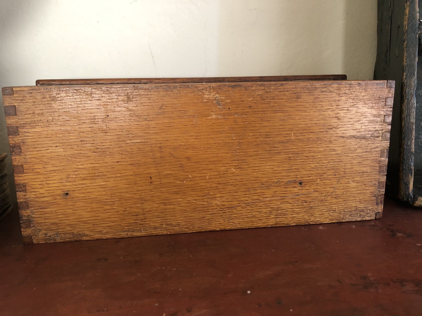 Antique Primitive Watch Makers Cabinet Mainsprings Drawers