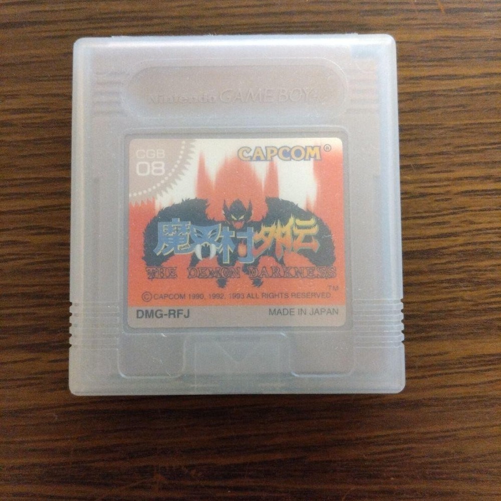 (Operation confirmed) (with case) CAPCOM Makaimura Game Boy Software