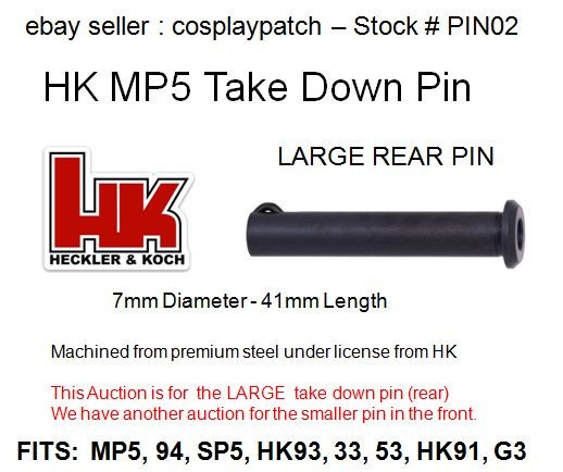 MP5 TAKE DOWN PIN (LG) -  KEY CHAIN ACCESSORY - PIN02