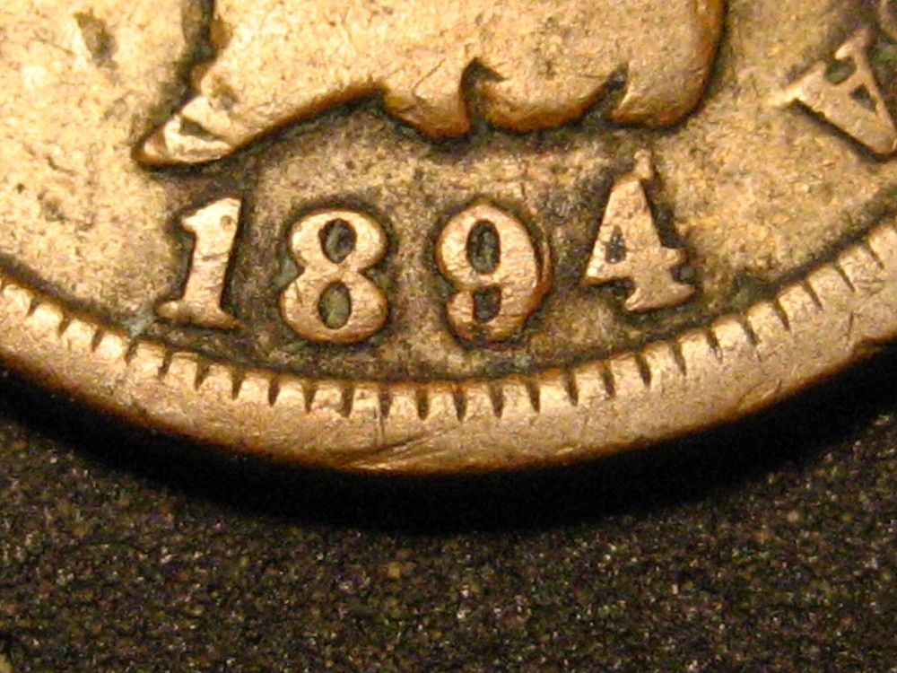 1894/1894 Indian Head Cent Double Date Good