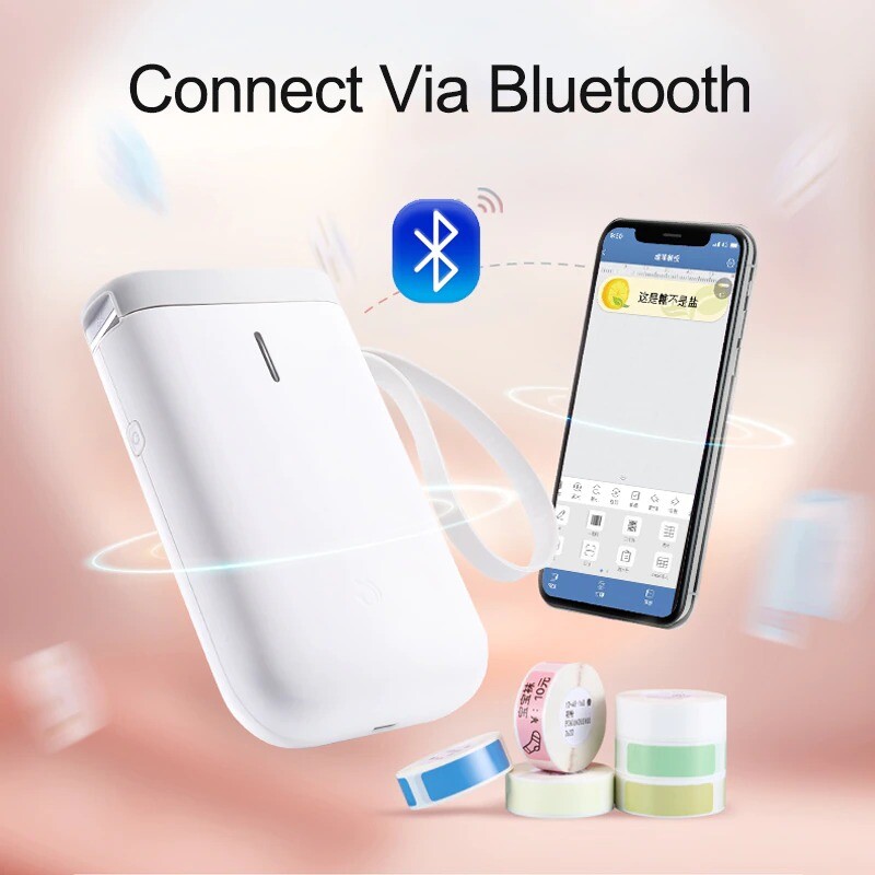 Label Printer Niimbot D11 White Portable Wireless Pocket Bluetooth Thermal