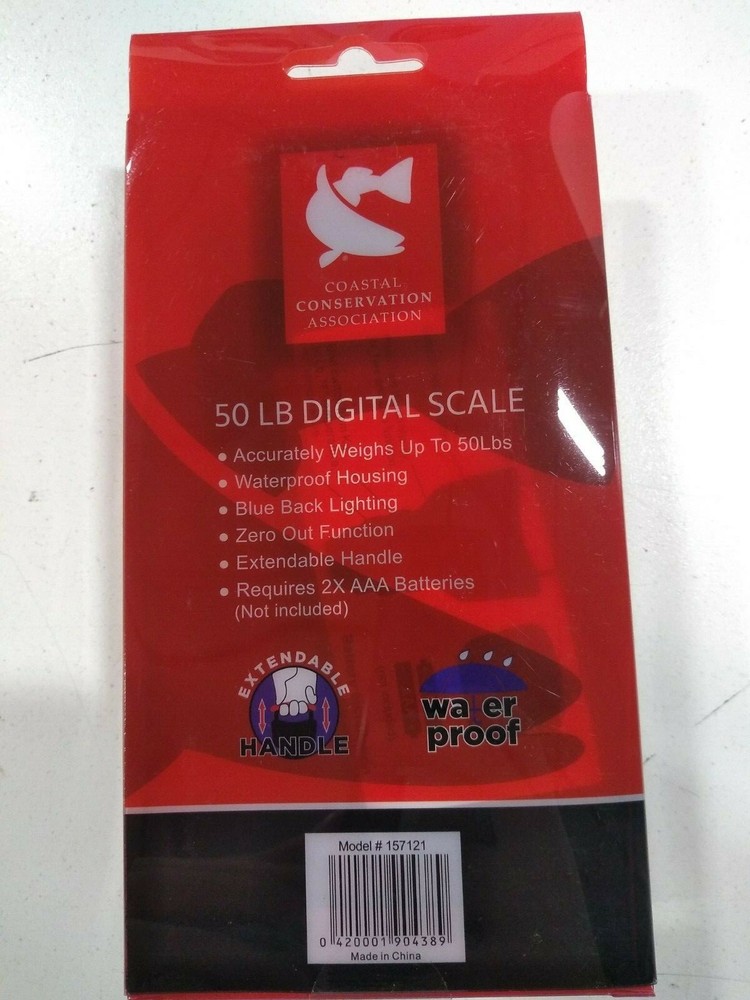 CCA 50 lb Digital Scale- Red