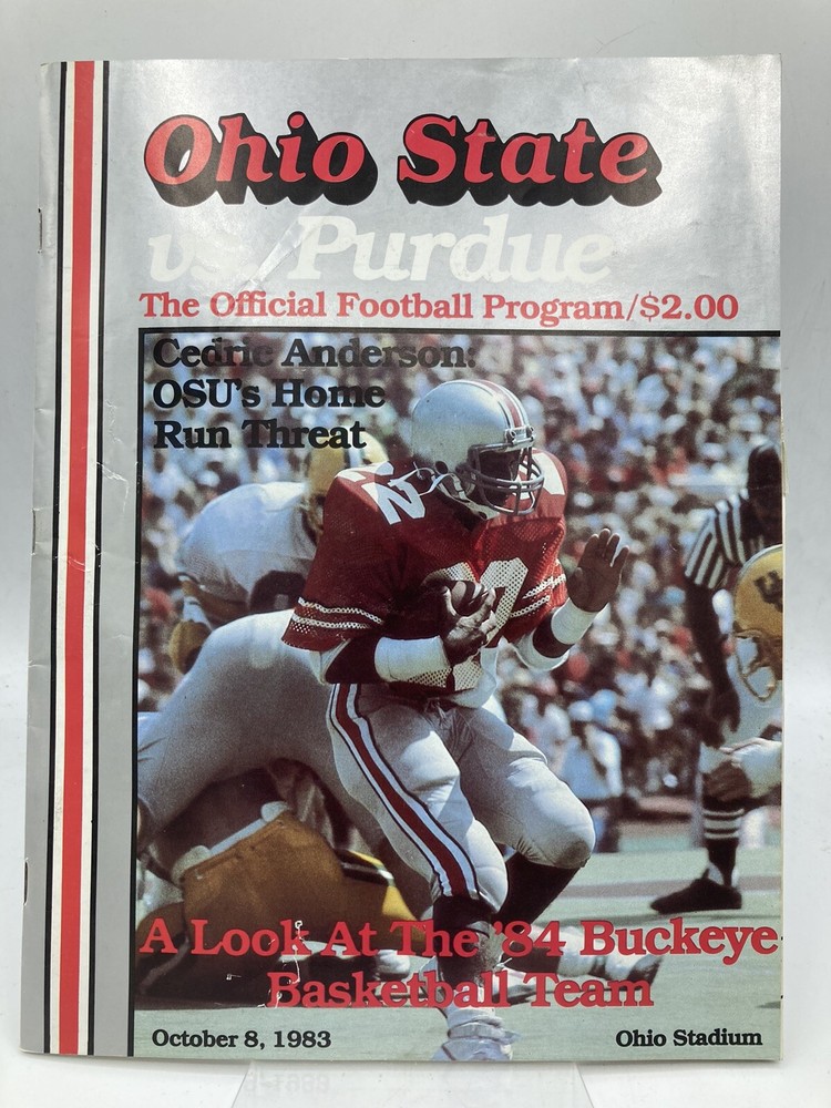Ohio State Football Game Day Program vs. Perdue October 8, 1983