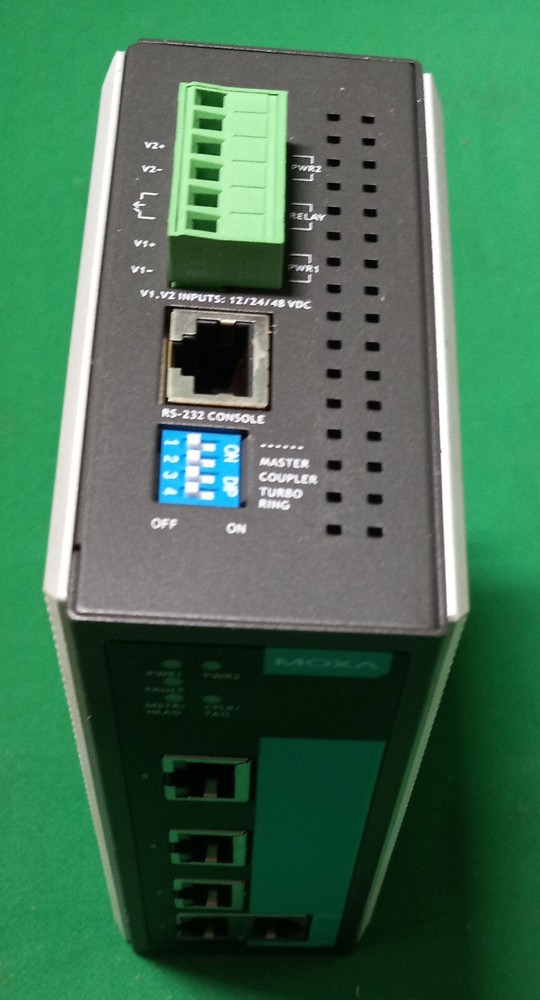 MOXA model EDS-405A Entry-level managed Ethernet switch. Version 1.1.1.
