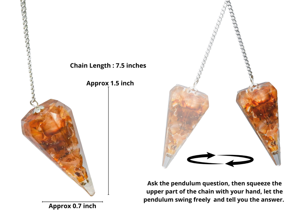 Carnelian Orgone Pendulum