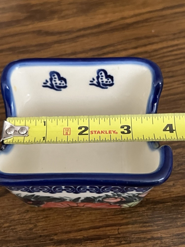 Polish Pottery Unikat Holder Sugar Packet