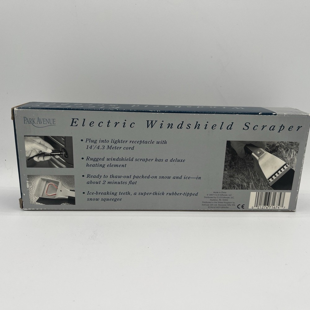 Park Avenue Electric Ice Scraper Car Windshield
