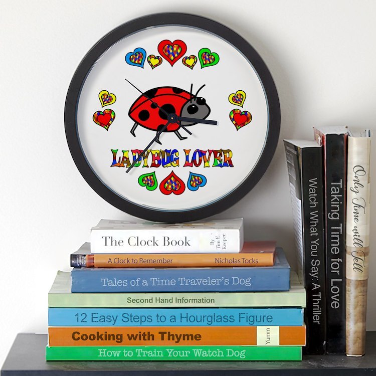 CafePress Ladybug Lover 10" Wall Clock (736952860)
