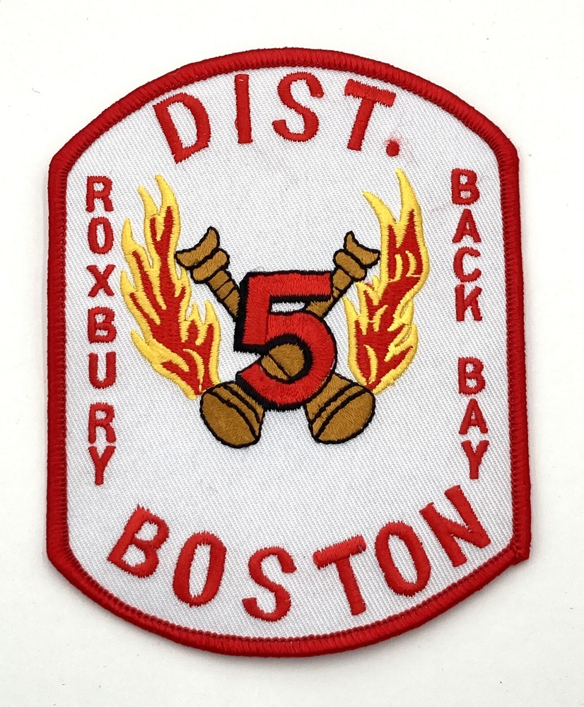 Boston MA Fire Dept District 5 Patch - Roxbury / Back Bay