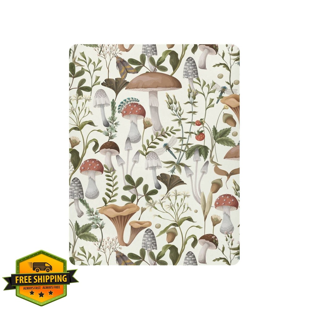 Mushrooms Berries Crib Sheets - Mini 52"x28" Soft