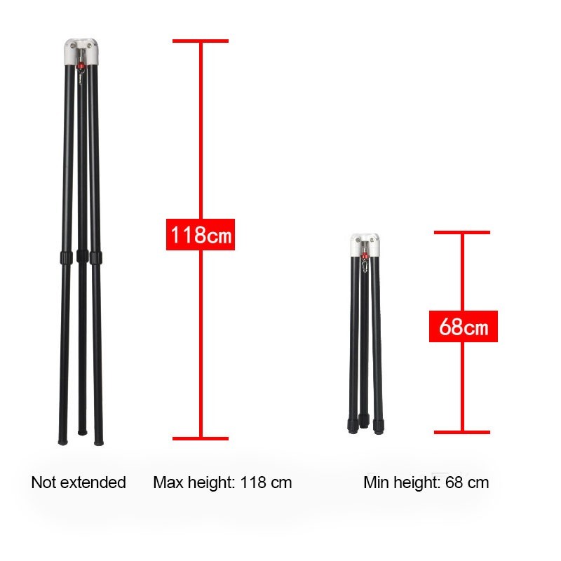 Stable Adjustable AZ Mount & Extendable Aluminum Tripod for Telescopes
