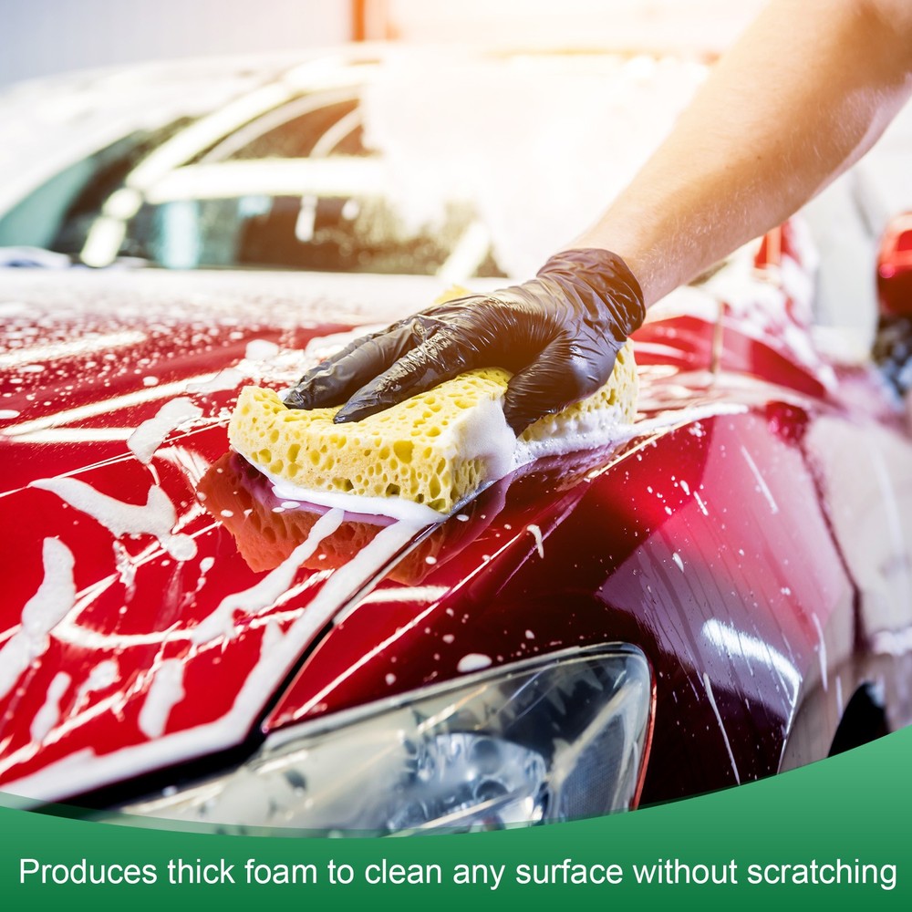 12-Pack Kitchen Sponges, Eco Cellulose Non-Scratch Scrub Sponge [Black]