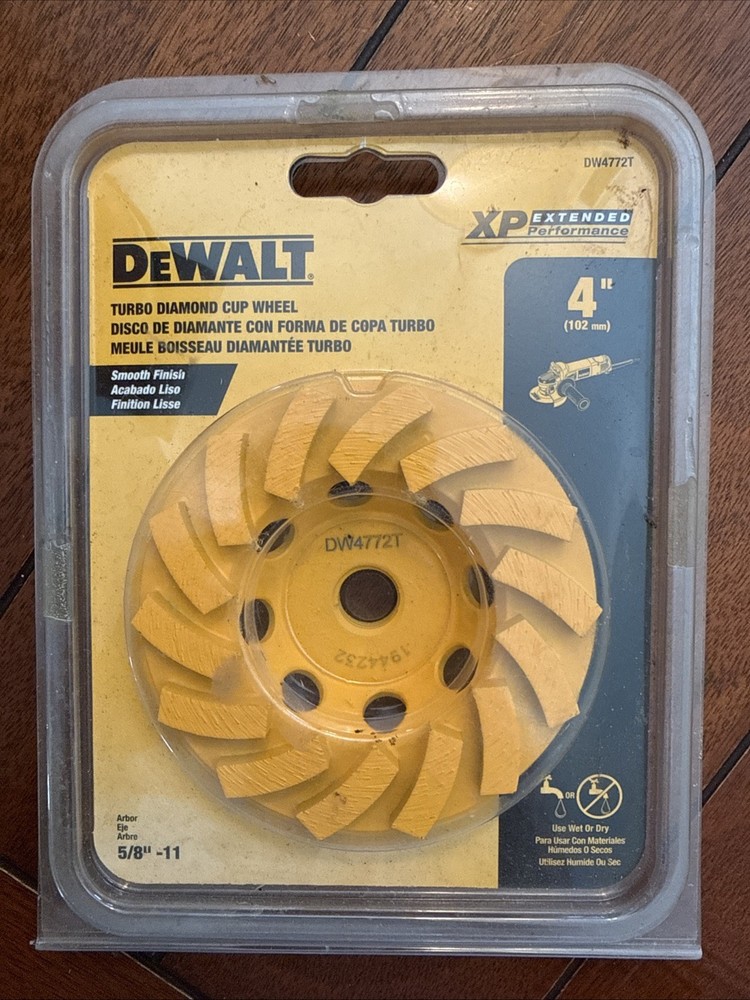 DeWalt Turbo Diamond Cup Wheel 4”
