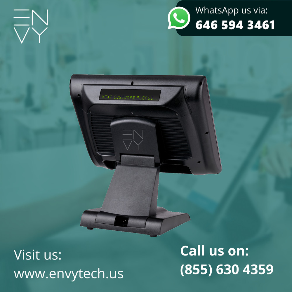 15" Touchscreen POS Cash Register Till System For Piercing Studios