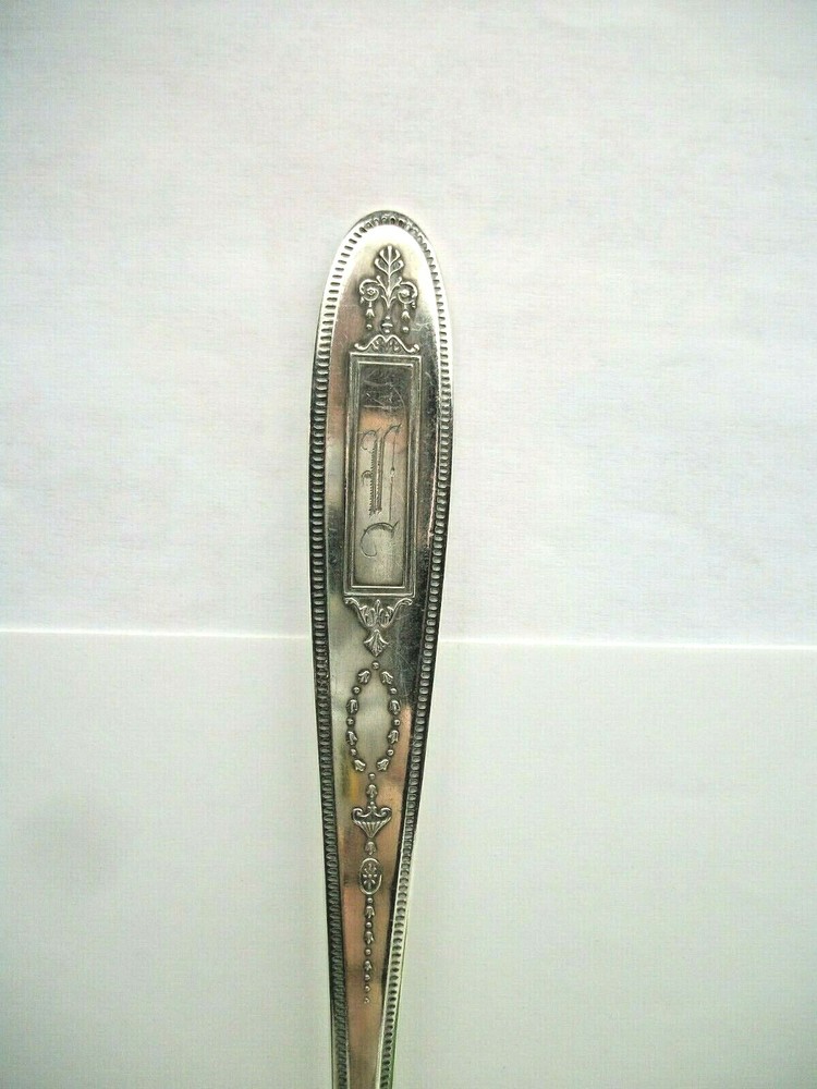 3 Oneida Community Silver GROSVENOR Silverplate Solid Serving Spoons 1921 Mono