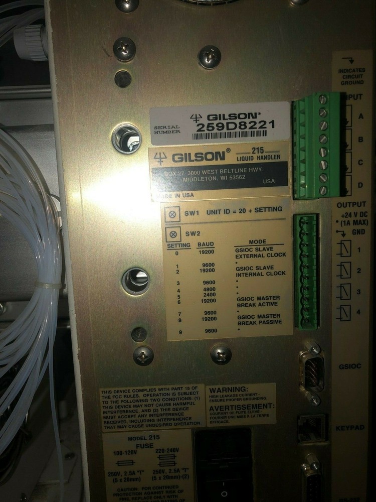 Gilson 215 Liquid Handler and 889 Multiple Injection Module