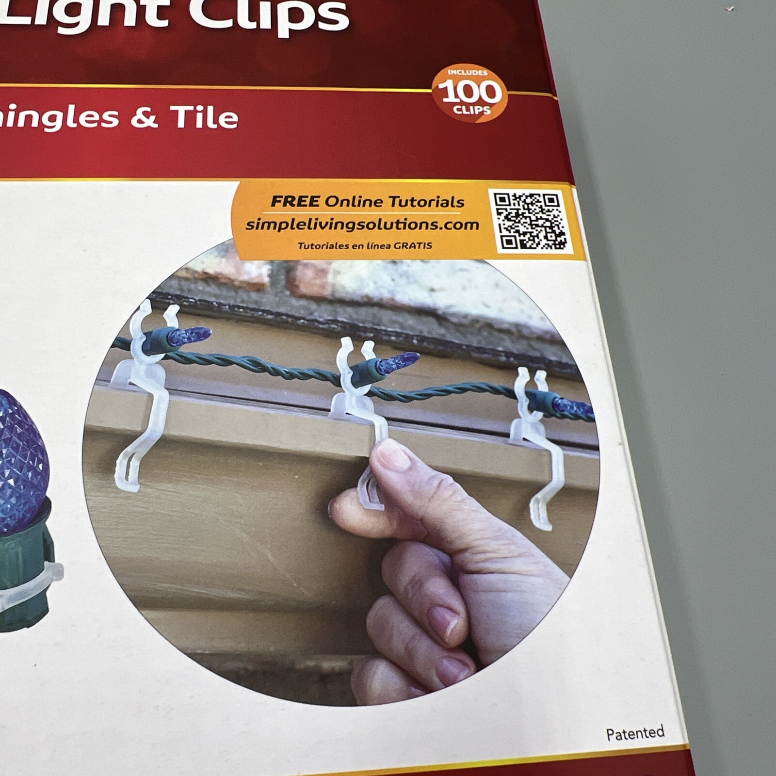 100 Universal Light Clips! Simple Living Solutions For Gutters, Shingles & Tile
