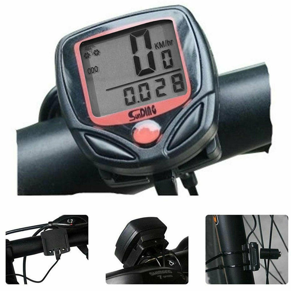 Bike Bicycle SPEEDOMETER Cycle Digital Odometer Computer MPH KMH Waterproof LCD