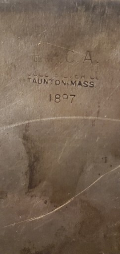 1897 Silver-Plated CIGAR/CIGARETTE BOX w/ Wood Lining (POOLE SILVER CO)last 24hr