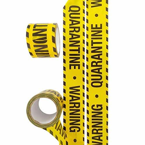 4PCs Warning Quarantine Yellow Tape